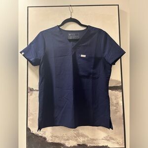 Figs Navy Catarina One Pocket Scrub Top